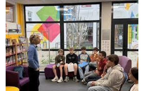 Alexandre Chardin était ce matin au collège